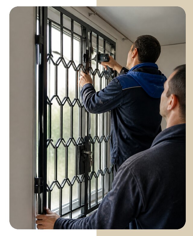 Установка распашных решеток в Кирове цена от 6607 р. | ДвериЛегко-Кро